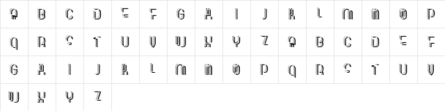 Verge Paper 3D Regular  glyph index