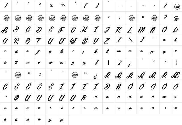 Summer Fever_PersonalUseOnly Regular  glyph index