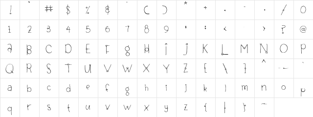 CK Moxy Regular  glyph index