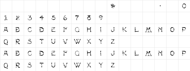 Multiform Regular  glyph index