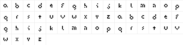 QInt Regular  glyph index
