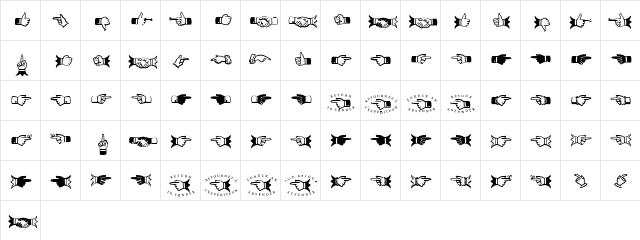 Scala Medium  glyph index