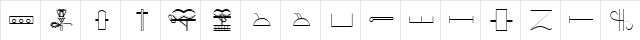 GlyphExtLibAC Medium  glyph index