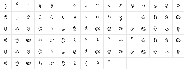 harrys underwear Regular  glyph index