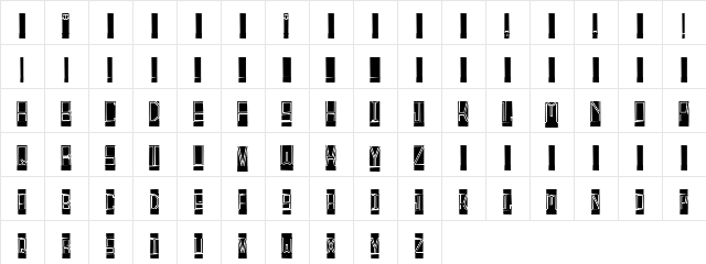 Mansoon Brick Black Regular  glyph index