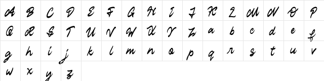 Staryl FREE Regular  glyph index
