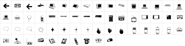 L PLset  glyph index