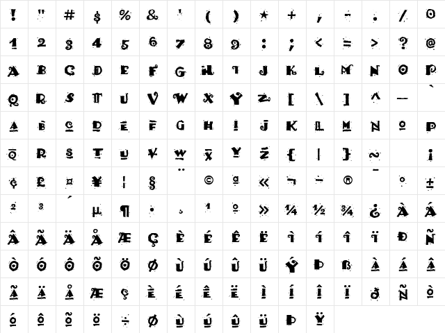 Fajita ICG Picante  glyph index