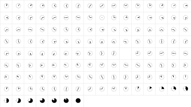 SP Uhr6 DB Normal  glyph index