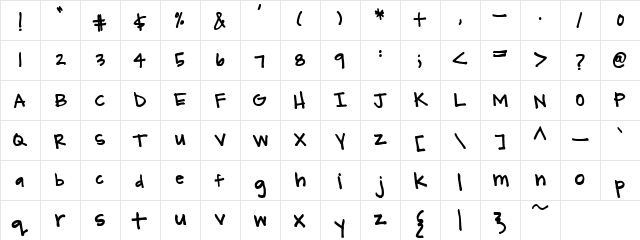 CK Allison Medium  glyph index