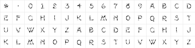 MultiformCaps Regular  glyph index