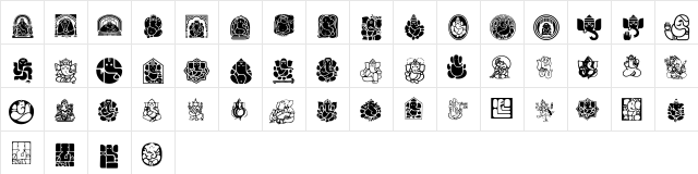 SYMBOL-1 Normal  glyph index
