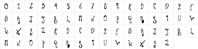 Twilight Express Regular  glyph index