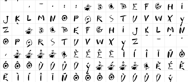 JMH PICASSO LITHOGRAPH 1964 Regular  glyph index