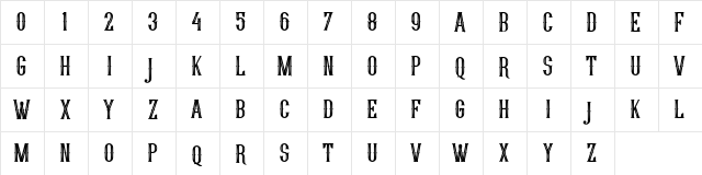 Young Heart Regular  glyph index