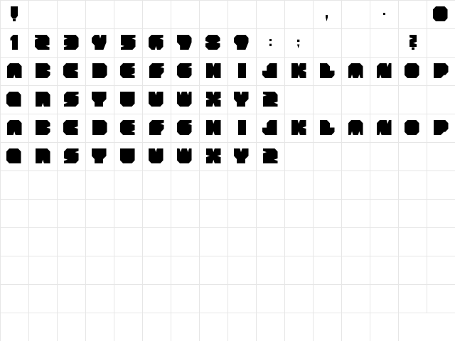BOODAS.DE | Subtract Regular  glyph index