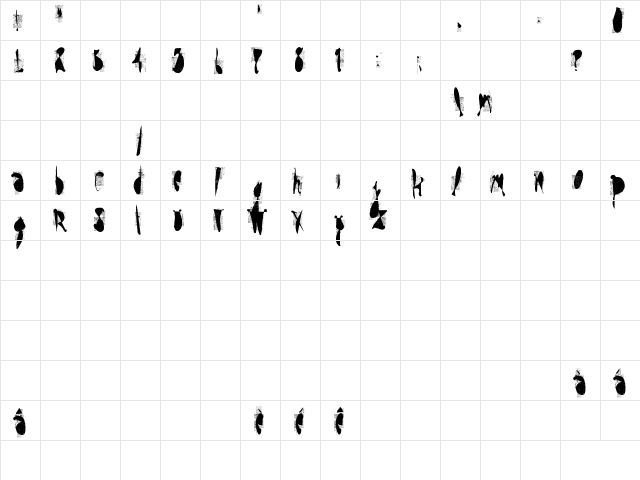 moskito screen Regular  glyph index