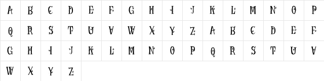 KR Ladybug Regular  glyph index