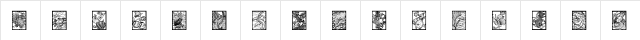 Sealife Regular  glyph index