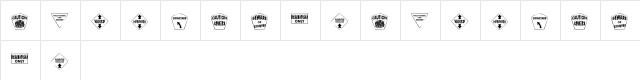 KR Halloween Signs Two Regular  glyph index