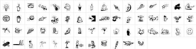 DfFontooniesITC Regular  glyph index