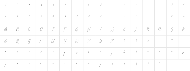 Armen Regular  glyph index
