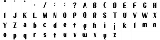 elma 03 Regular  glyph index