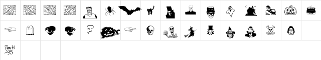 Drac Regular  glyph index