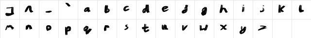 Grit Regular  glyph index