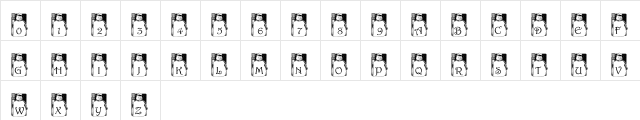 pf_snowman1 Regular  glyph index