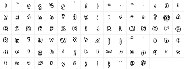 BN-Maxi Regular  glyph index