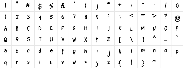 I Tried To Print Neat I Tried To Print Neat  glyph index