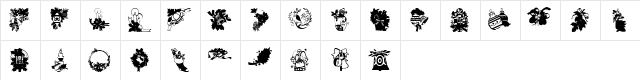 ryp_xmas1 Regular  glyph index