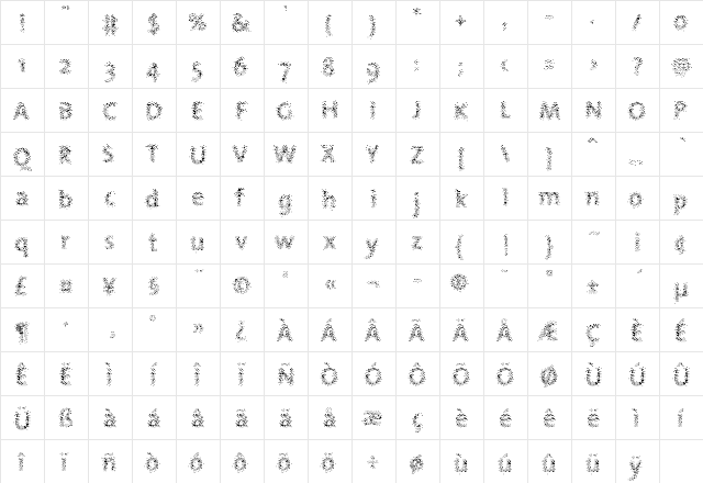 NebulaeFine Medium  glyph index