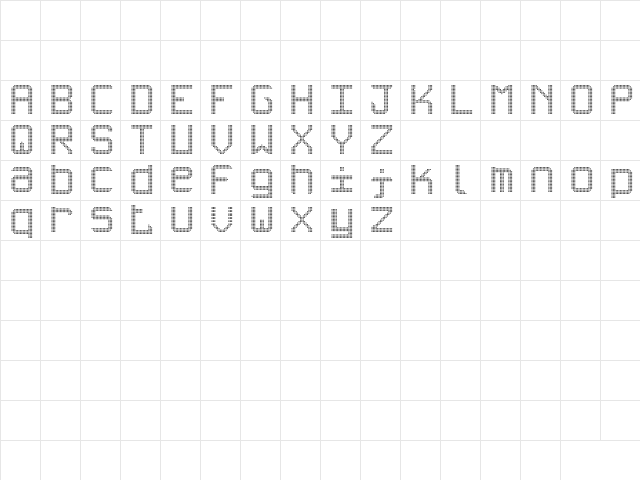 Tripleled ST Regular  glyph index