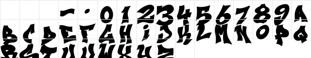 Next Ups Black Regular  glyph index