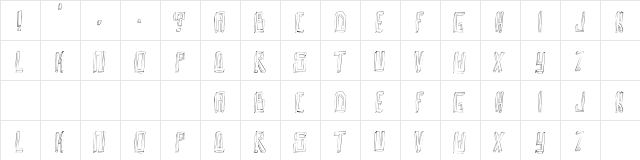 Outta da Box Regular  glyph index