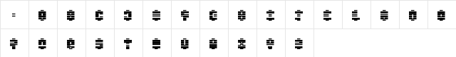 00ne A very special alienation Regular  glyph index