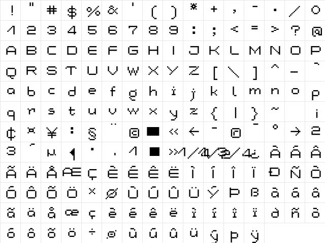 LomoCopy LT Std Regular Regular  glyph index