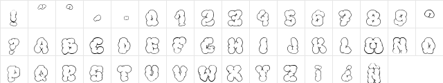 Bigardo Fanzine 3 Regular  glyph index