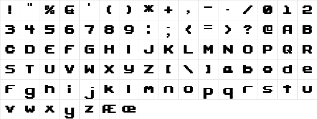 Gaposis Solid (BRK) Regular  glyph index