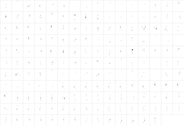 Kipp No6  glyph index