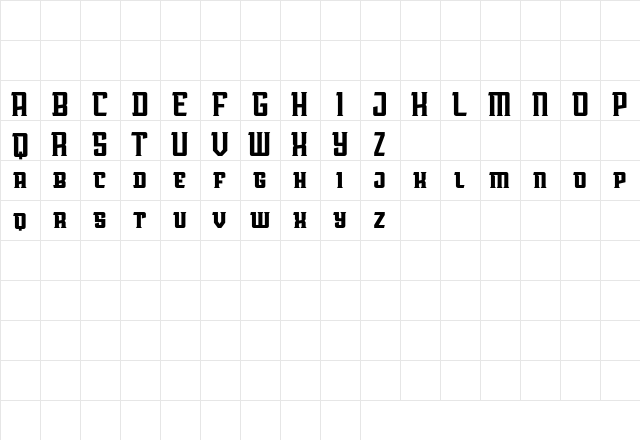 AwmU Demo Regular  glyph index