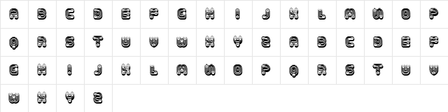 Tuyaux Light Regular  glyph index