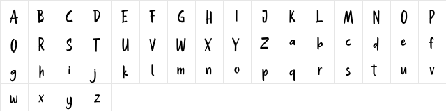 Hollaboi FREE Regular  glyph index