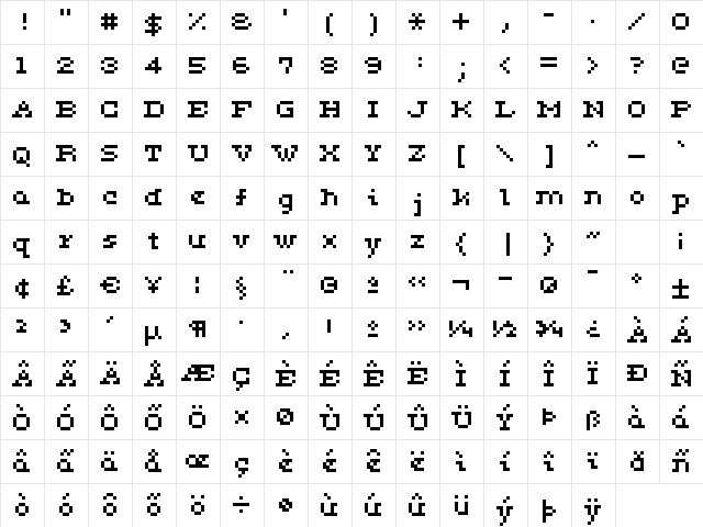ceriph 05_54 Regular  glyph index