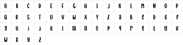 Mellifluous FREE Regular  glyph index