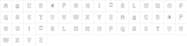 Surfaces 3D Lighten Regular  glyph index