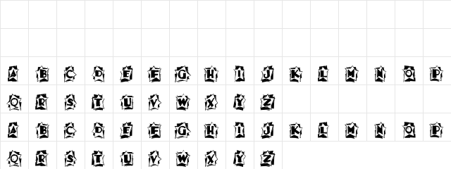 Locked Inside Regular  glyph index