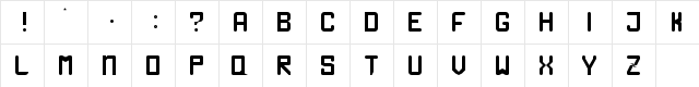 Passatempo Regular  glyph index
